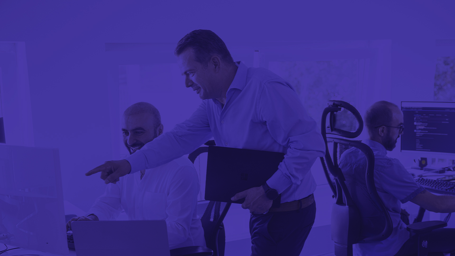 Büro mit IT-Spezialisten